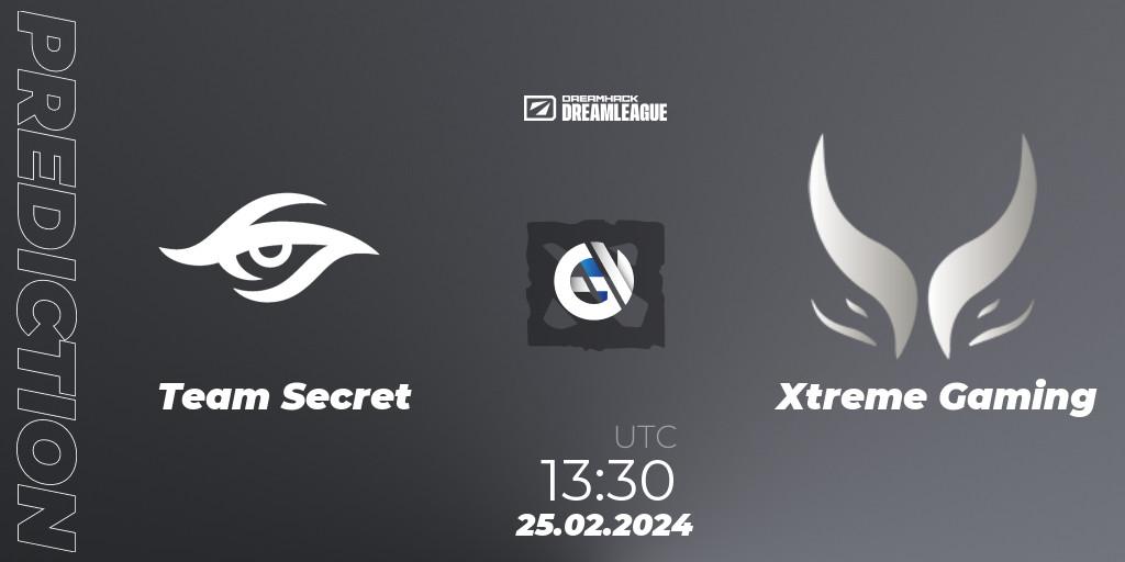 Prognoza Team Secret - Xtreme Gaming. 25.02.24, Dota 2, DreamLeague Season 22