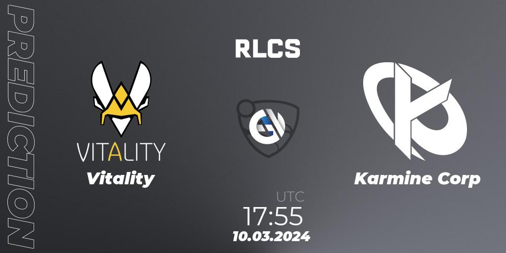 Prognoza Vitality - Karmine Corp. 10.03.24, Rocket League, RLCS 2024 - Major 1: Europe Open Qualifier 3