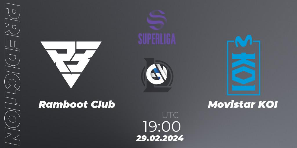 Prognoza Ramboot Club - Movistar KOI. 29.02.24, LoL, Superliga Spring 2024 - Group Stage