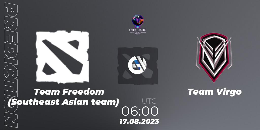 Prognoza Team Freedom (Southeast Asian team) - Team Virgo. 22.08.23, Dota 2, LingNeng Trendy Invitational