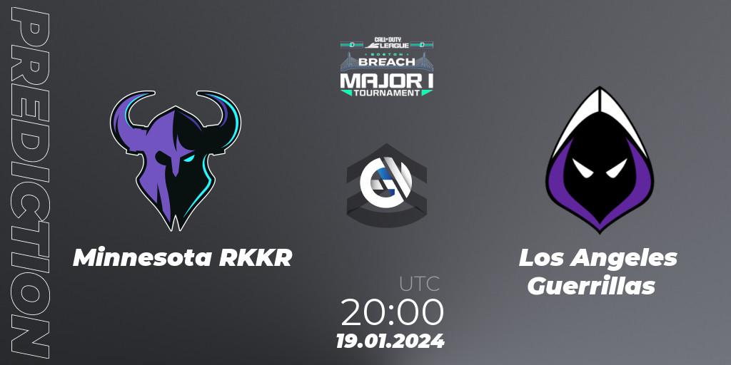Prognoza Minnesota RØKKR - Los Angeles Guerrillas. 19.01.2024 at 20:00, Call of Duty, Call of Duty League 2024: Stage 1 Major Qualifiers