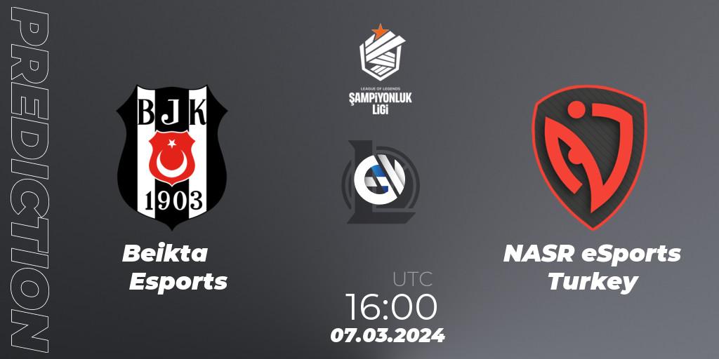 Prognoza Beşiktaş Esports - NASR eSports Turkey. 07.03.2024 at 16:00, LoL, TCL Winter 2024