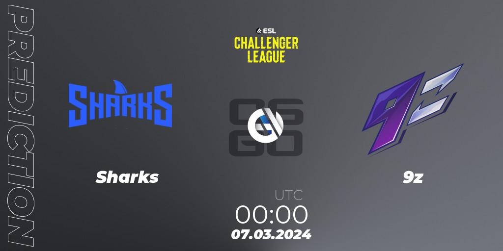 Prognoza Sharks - 9z. 07.03.24, CS2 (CS:GO), ESL Challenger League Season 47: South America