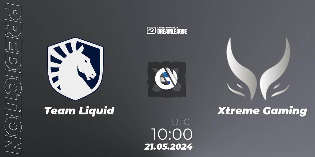 Prognoza Team Liquid - Xtreme Gaming. 21.05.2024 at 10:20, Dota 2, DreamLeague Season 23