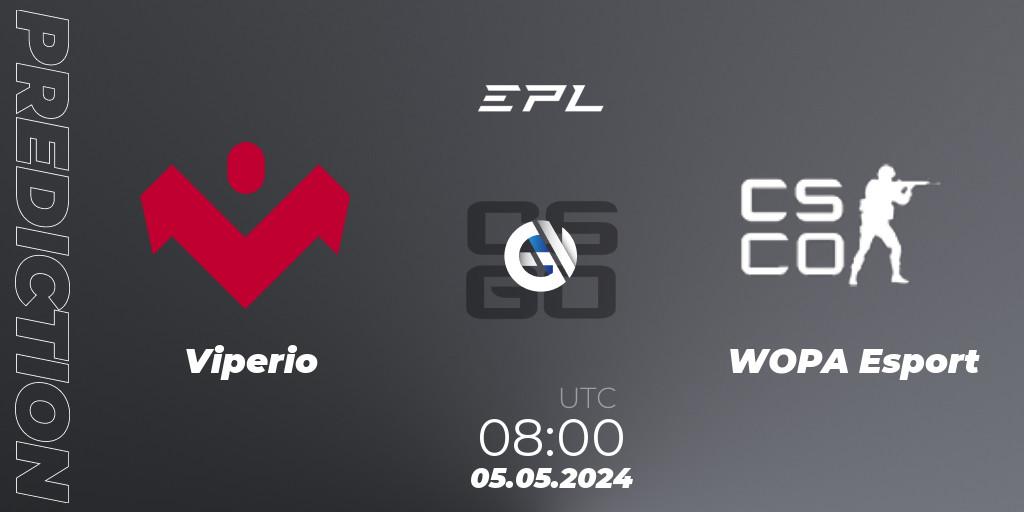 Prognoza Viperio - WOPA Esport. 05.05.2024 at 08:00, Counter-Strike (CS2), European Pro League Season 17: Division 2