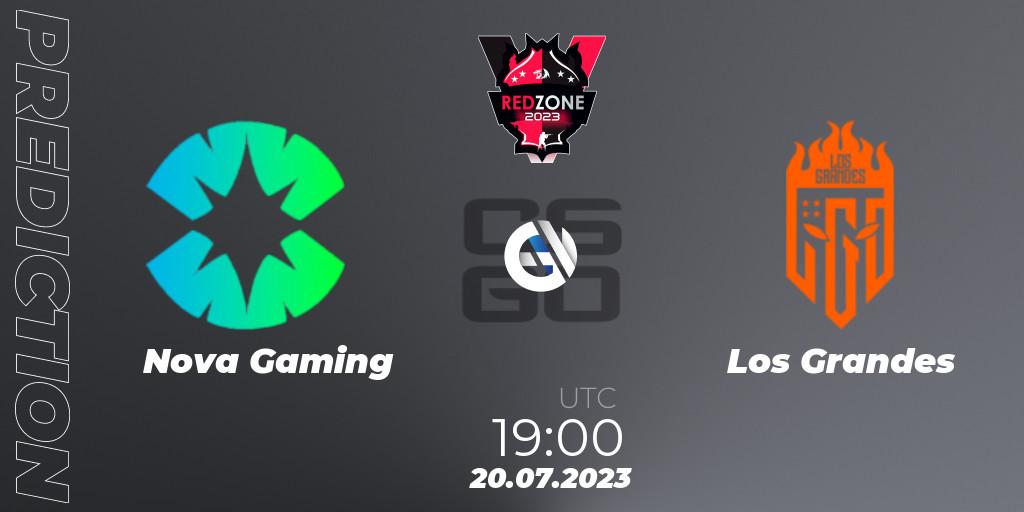 Prognoza Nova Gaming - Los Grandes. 20.07.23, CS2 (CS:GO), RedZone PRO League Season 5