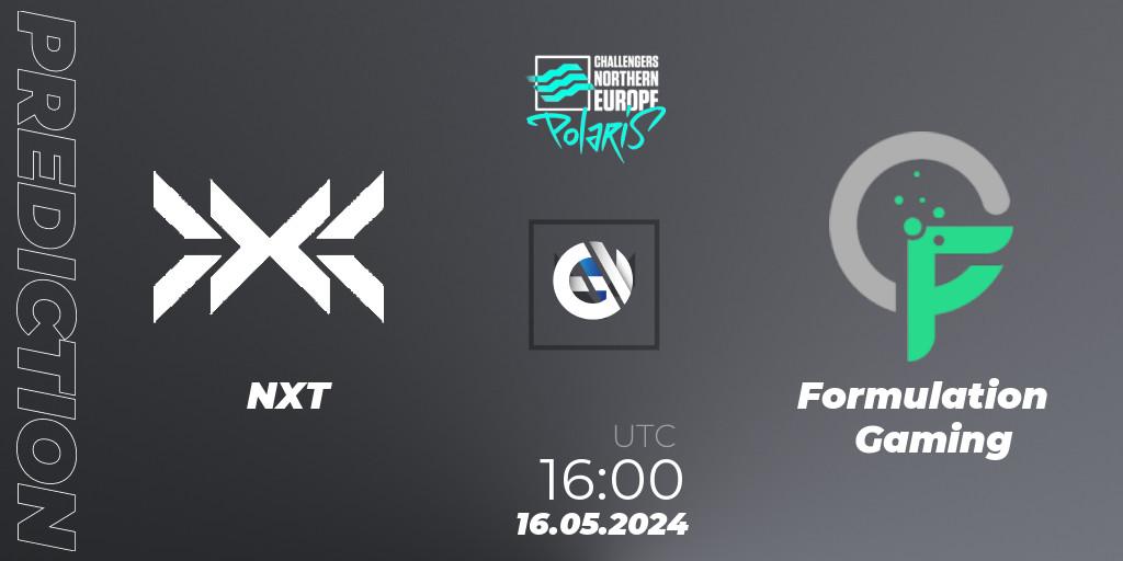 Prognoza NXT - Formulation Gaming. 16.05.2024 at 16:00, VALORANT, VALORANT Challengers 2024 Northern Europe: Polaris Split 2