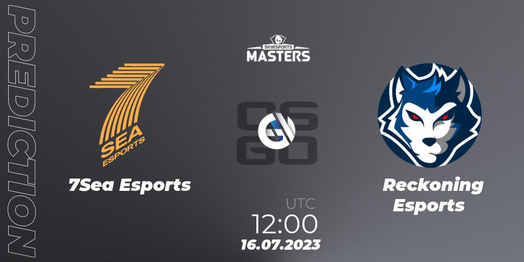 Prognoza 7Sea Esports - Reckoning Esports. 16.07.2023 at 12:00, Counter-Strike (CS2), Skyesports Masters 2023: Regular Season