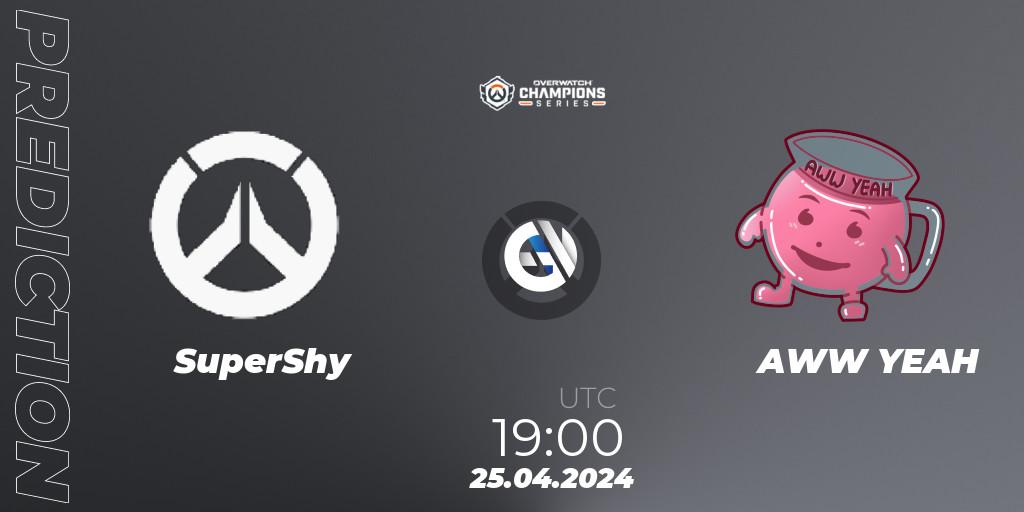 Prognoza SuperShy - AWW YEAH. 25.04.2024 at 19:00, Overwatch, Overwatch Champions Series 2024 - EMEA Stage 2 Main Event