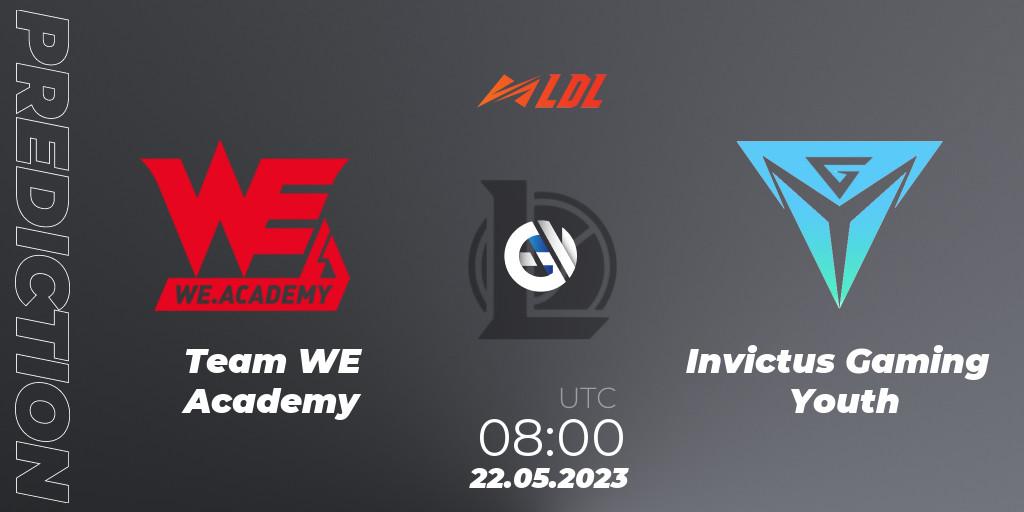 Prognoza Team WE Academy - Invictus Gaming Youth. 22.05.2023 at 09:00, LoL, LDL 2023 - Regular Season - Stage 2