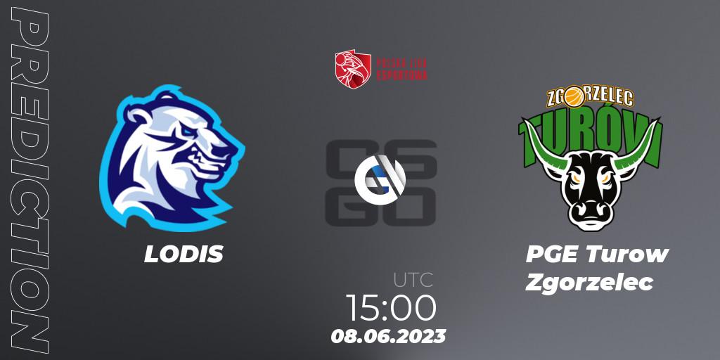 Prognoza LODIS - PGE Turow Zgorzelec. 08.06.2023 at 15:00, Counter-Strike (CS2), Polish Esports League 2023 Split 2