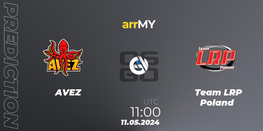 Prognoza AVEZ - Team LRP Poland. 11.05.2024 at 11:00, Counter-Strike (CS2), arrMY Masters League Season 9 Finals