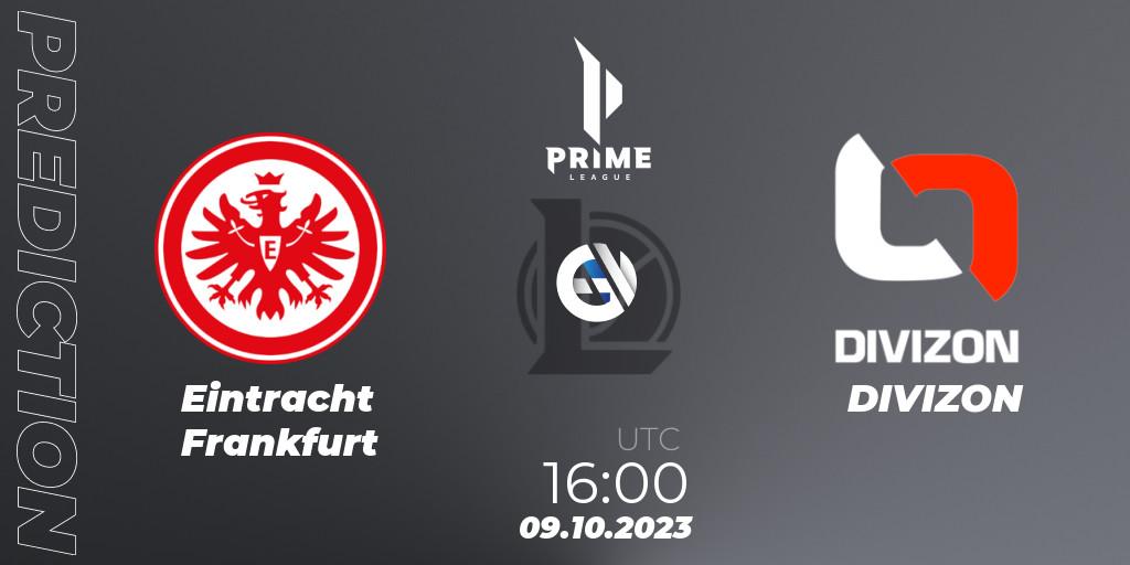 Prognoza Eintracht Frankfurt - DIVIZON. 09.10.2023 at 16:00, LoL, Prime League Pokal 2023