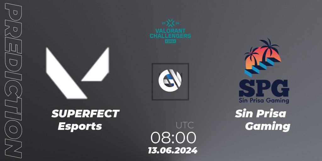 Prognoza SUPERFECT Esports - Sin Prisa Gaming. 13.06.2024 at 06:00, VALORANT, VALORANT Challengers 2024 Korea: Split 2