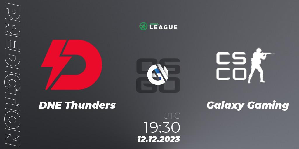 Prognoza DNE Thunders - Galaxy Gaming. 12.12.2023 at 17:00, Counter-Strike (CS2), ESEA Season 47: Intermediate Division - Europe