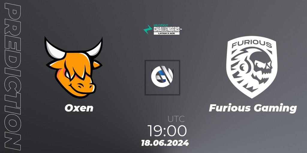 Prognoza Oxen - Furious Gaming. 18.06.2024 at 19:00, VALORANT, VALORANT Challengers 2024 LAS: Split 2