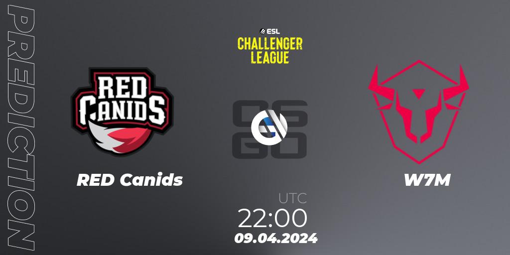 Prognoza RED Canids - W7M. 09.04.24, CS2 (CS:GO), ESL Challenger League Season 47: South America