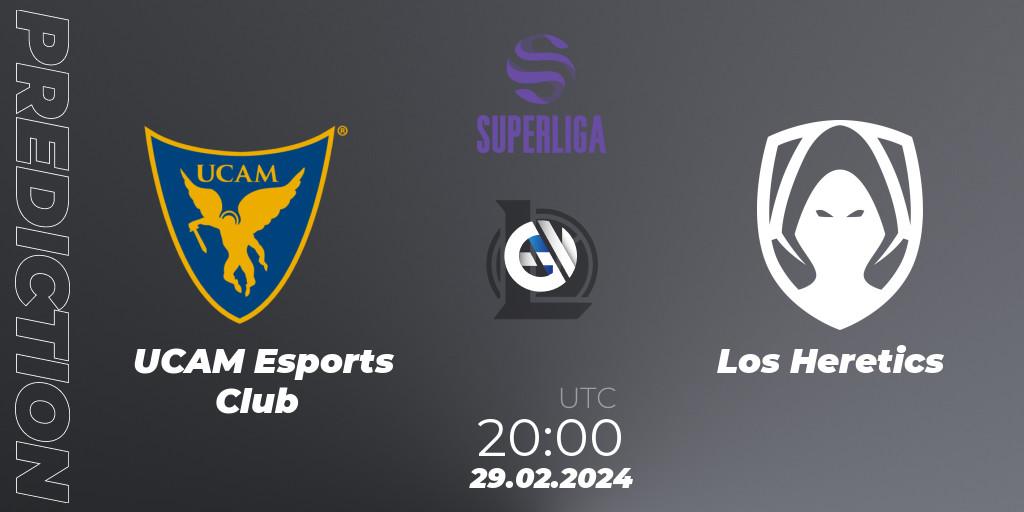 Prognoza UCAM Esports Club - Los Heretics. 29.02.2024 at 20:00, LoL, Superliga Spring 2024 - Group Stage