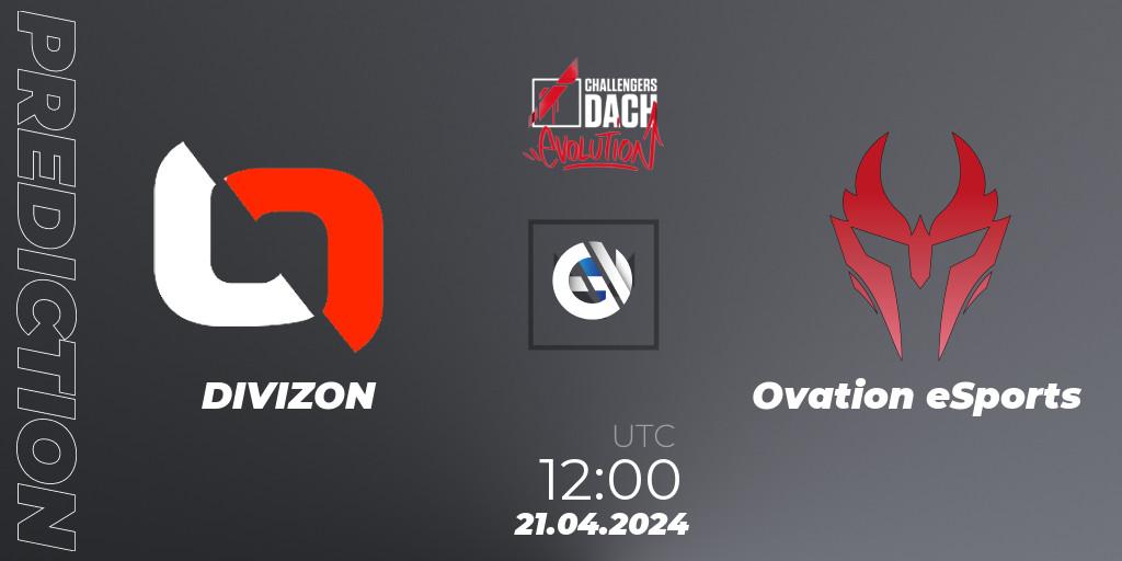 Prognoza DIVIZON - Ovation eSports. 21.04.24, VALORANT, VALORANT Challengers 2024 DACH: Evolution Split 1