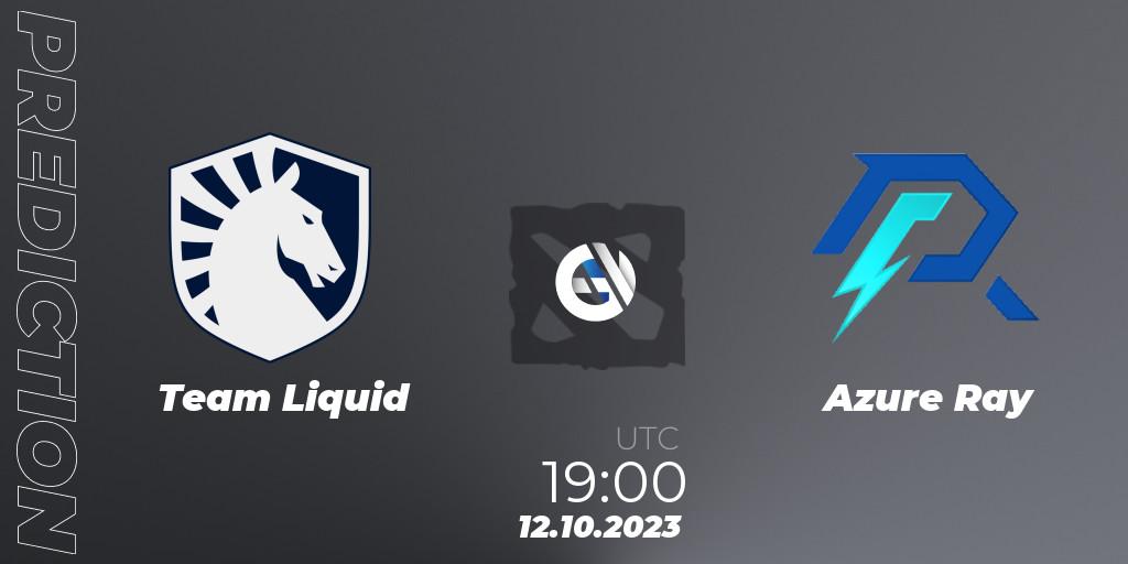 Prognoza Team Liquid - Azure Ray. 12.10.23, Dota 2, The International 2023 - Group Stage