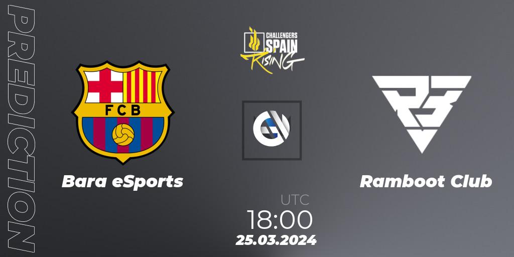 Prognoza Barça eSports - Ramboot Club. 25.03.2024 at 20:00, VALORANT, VALORANT Challengers 2024 Spain: Rising Split 1