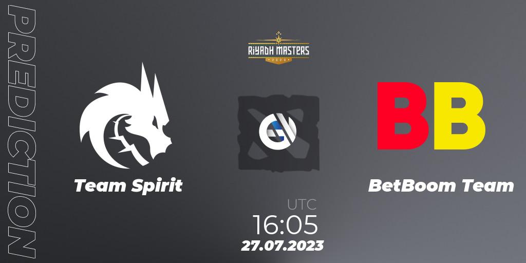 Prognoza Team Spirit - BetBoom Team. 27.07.23, Dota 2, Riyadh Masters 2023