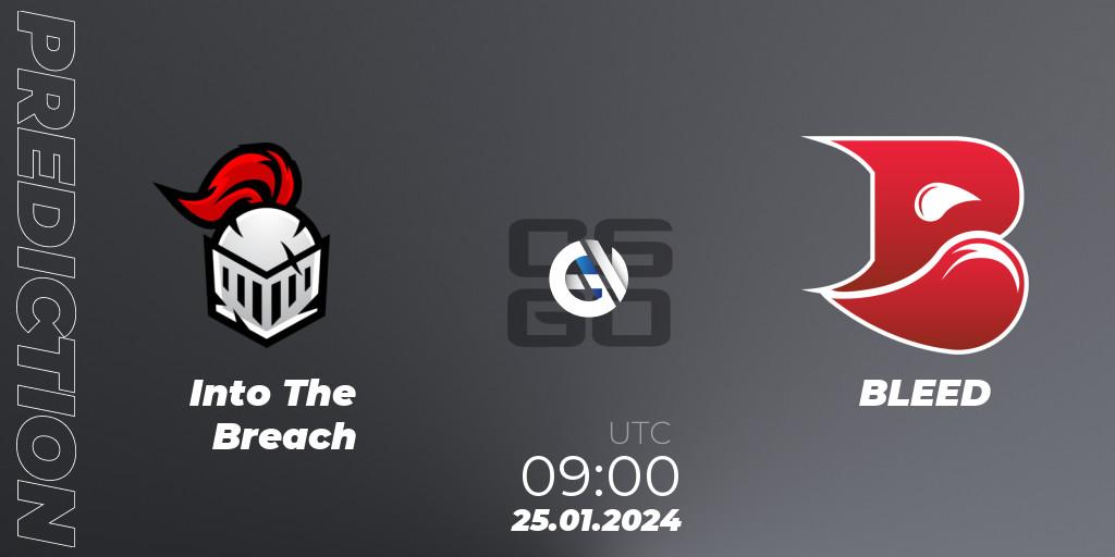 Prognoza Into The Breach - BLEED. 25.01.24, CS2 (CS:GO), European Pro League Season 13
