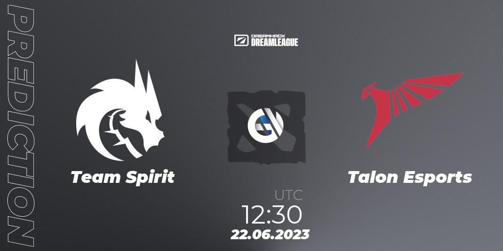 Prognoza Team Spirit - Talon Esports. 22.06.2023 at 12:28, Dota 2, DreamLeague Season 20 - Group Stage 2