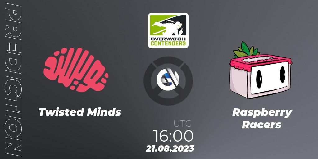 Prognoza Twisted Minds - Raspberry Racers. 21.08.2023 at 16:00, Overwatch, Overwatch Contenders 2023 Summer Series: Europe
