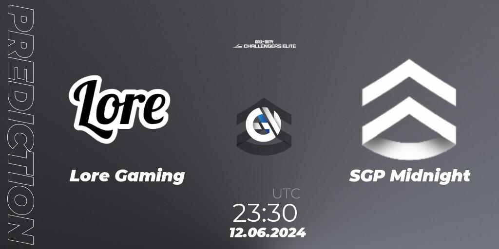 Prognoza Lore Gaming - SGP Midnight. 12.06.2024 at 22:30, Call of Duty, Call of Duty Challengers 2024 - Elite 3: NA