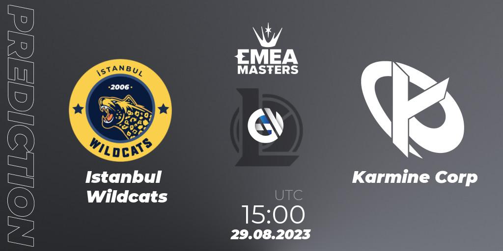 Prognoza Istanbul Wildcats - Karmine Corp. 29.08.23, LoL, EMEA Masters Summer 2023