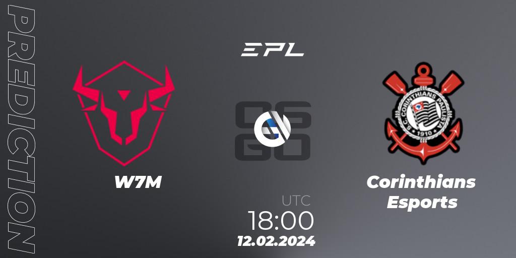 Prognoza W7M - Corinthians Esports. 12.02.2024 at 18:00, Counter-Strike (CS2), EPL World Series Americas Season 6