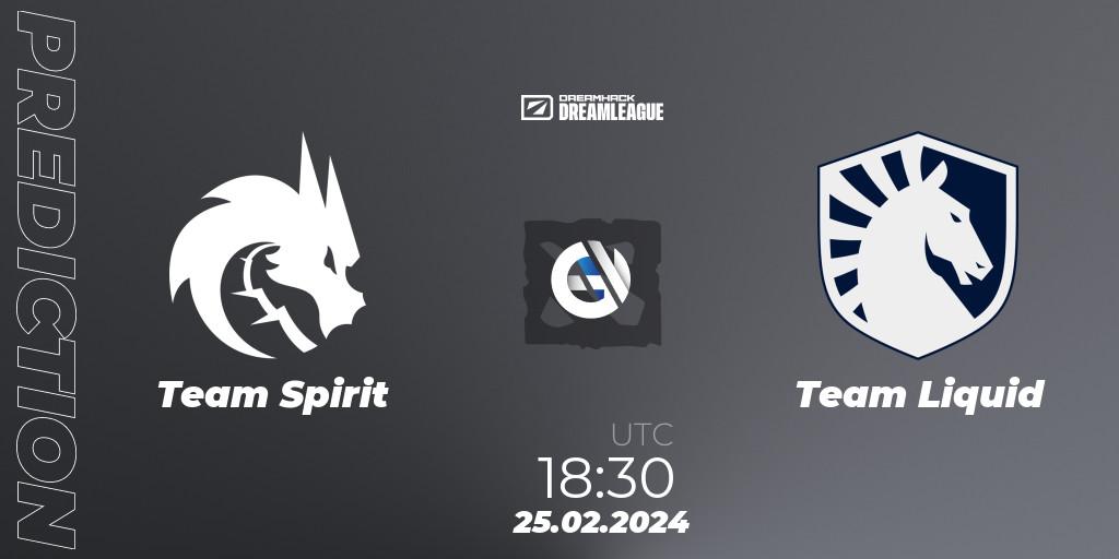 Prognoza Team Spirit - Team Liquid. 25.02.24, Dota 2, DreamLeague Season 22