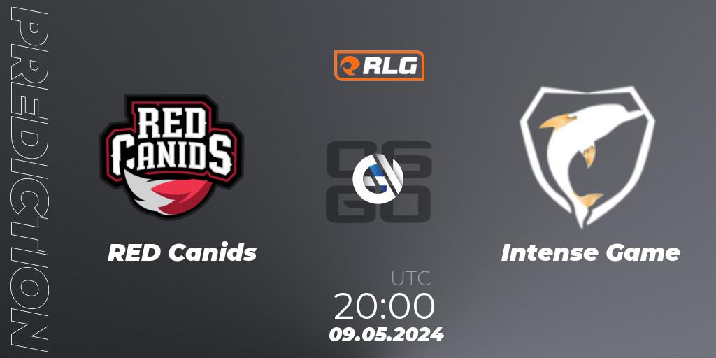 Prognoza RED Canids - Intense Game. 09.05.2024 at 20:00, Counter-Strike (CS2), RES Latin American Series #4