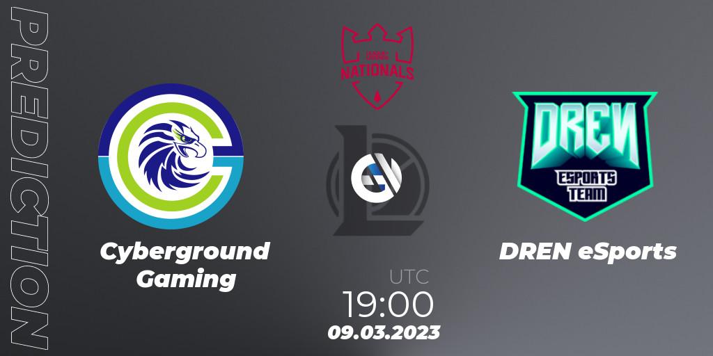 Prognoza Cyberground Gaming - DREN eSports. 09.03.2023 at 19:00, LoL, PG Nationals Spring 2023 - Group Stage