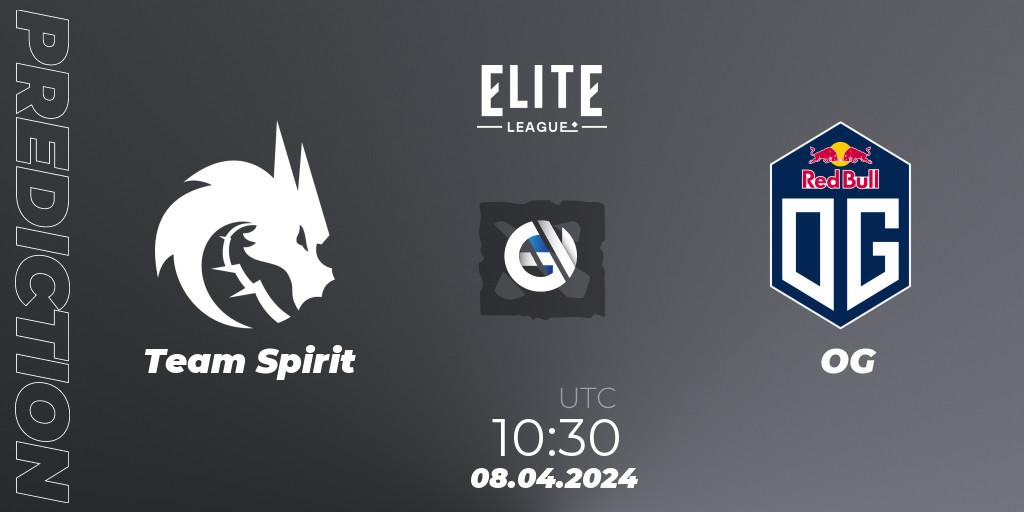 Prognoza Team Spirit - OG. 08.04.24, Dota 2, Elite League: Round-Robin Stage