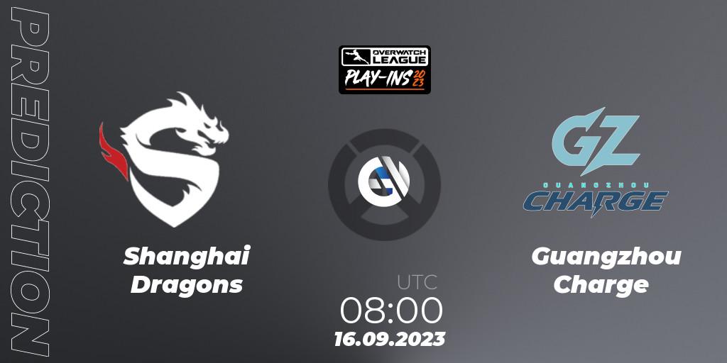 Prognoza Shanghai Dragons - Guangzhou Charge. 16.09.23, Overwatch, Overwatch League 2023 - Play-Ins