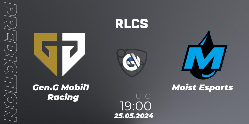 Prognoza Gen.G Mobil1 Racing - Moist Esports. 25.05.2024 at 19:00, Rocket League, RLCS 2024 - Major 2: NA Open Qualifier 6