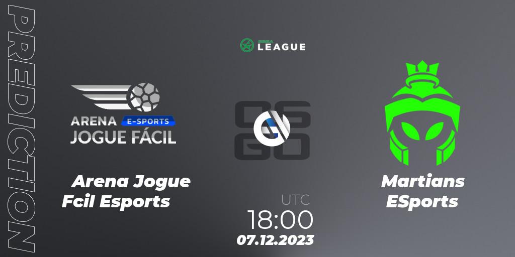 Prognoza Arena Jogue Fácil Esports - Martians ESports. 07.12.2023 at 18:00, Counter-Strike (CS2), ESEA Season 47: Open Division - South America