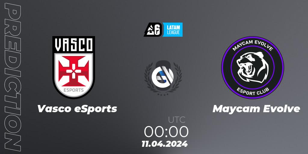 Prognoza Vasco eSports - Maycam Evolve. 11.04.24, Rainbow Six, LATAM League 2024 - Stage 1: LATAM South