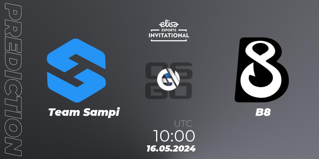 Prognoza Team Sampi - B8. 16.05.2024 at 10:00, Counter-Strike (CS2), Elisa Invitational Spring 2024