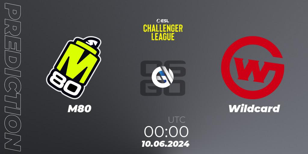 Prognoza M80 - Wildcard. 10.06.2024 at 00:00, Counter-Strike (CS2), ESL Challenger League Season 47: North America