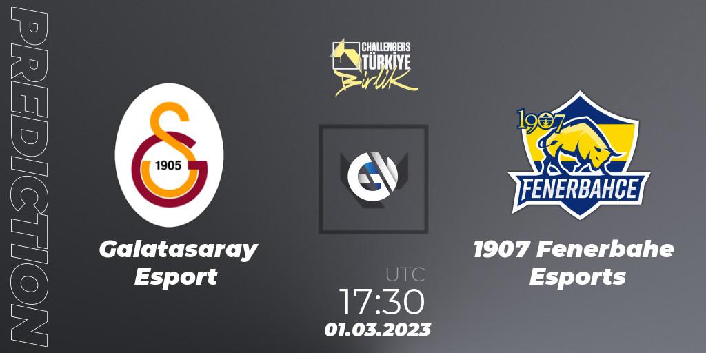 Prognoza Galatasaray Esport - 1907 Fenerbahçe Esports. 01.03.2023 at 18:30, VALORANT, VALORANT Challengers 2023 Turkey: Birlik Split 1