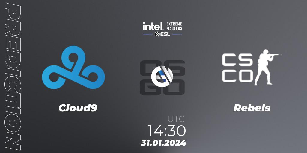 Prognoza Cloud9 - Rebels Gaming. 31.01.24, CS2 (CS:GO), IEM Katowice 2024 Play-in