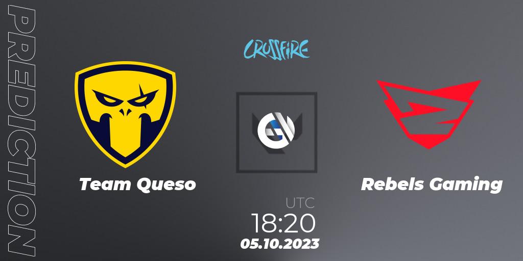 Prognoza Team Queso - Rebels Gaming. 05.10.23, VALORANT, LVP - Crossfire Cup 2023: Contenders #1