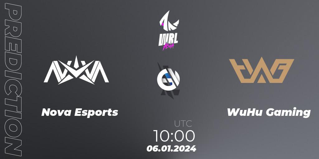 Prognoza Nova Esports - WuHu Gaming. 06.01.24, Wild Rift, WRL Asia 2023 - Season 2: China Conference