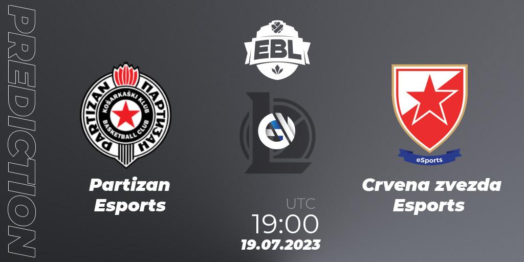 Prognoza Partizan Esports - Crvena zvezda Esports. 19.07.2023 at 19:00, LoL, Esports Balkan League Season 13