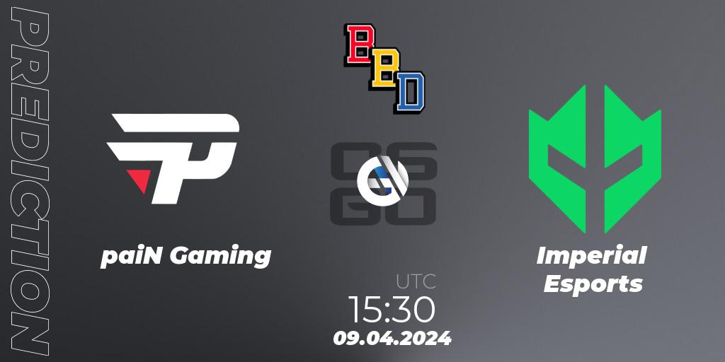 Prognoza paiN Gaming - Imperial Esports. 09.04.24, CS2 (CS:GO), BetBoom Dacha Belgrade 2024: South American Qualifier
