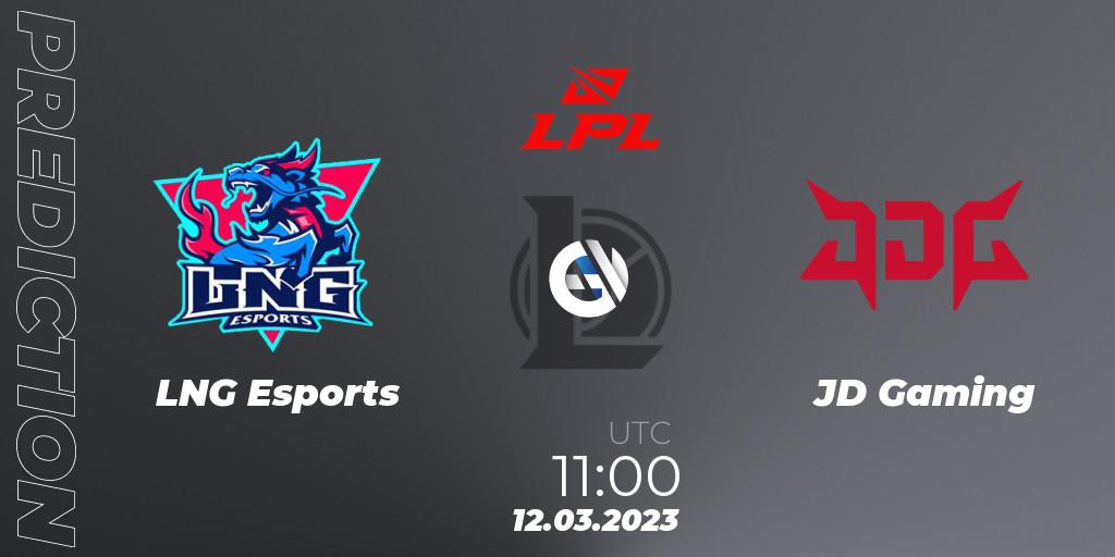 Prognoza LNG Esports - JD Gaming. 12.03.2023 at 11:30, LoL, LPL Spring 2023 - Group Stage