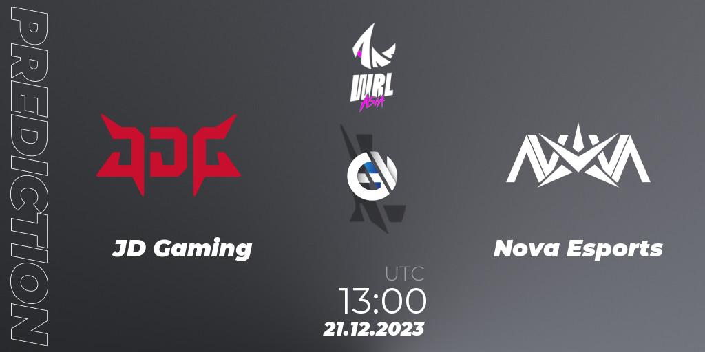 Prognoza JD Gaming - Nova Esports. 21.12.23, Wild Rift, WRL Asia 2023 - Season 2 - Regular Season
